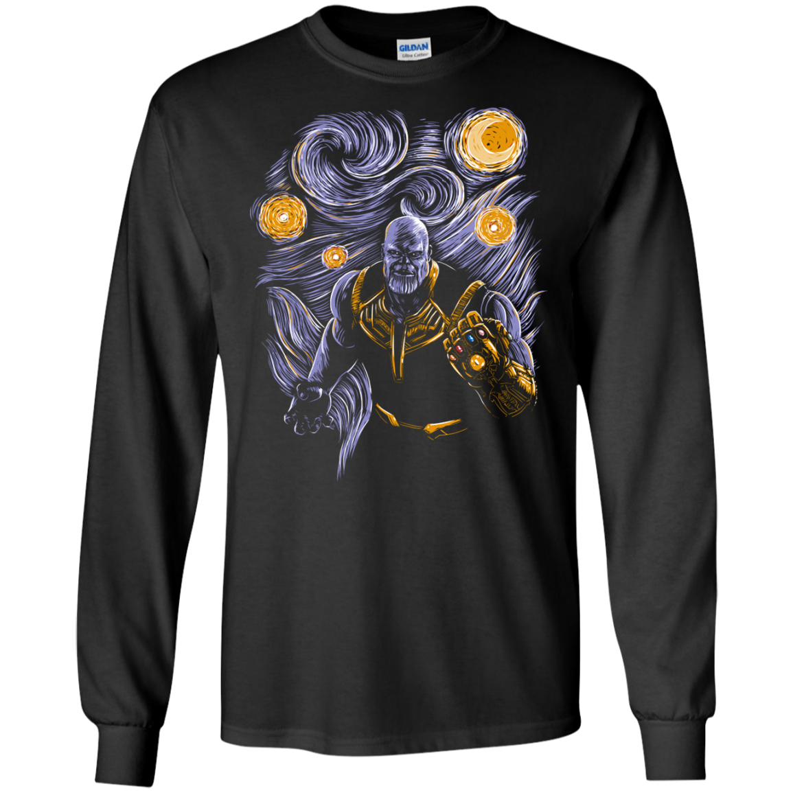 Starry Thanos Men's Long Sleeve T-Shirt