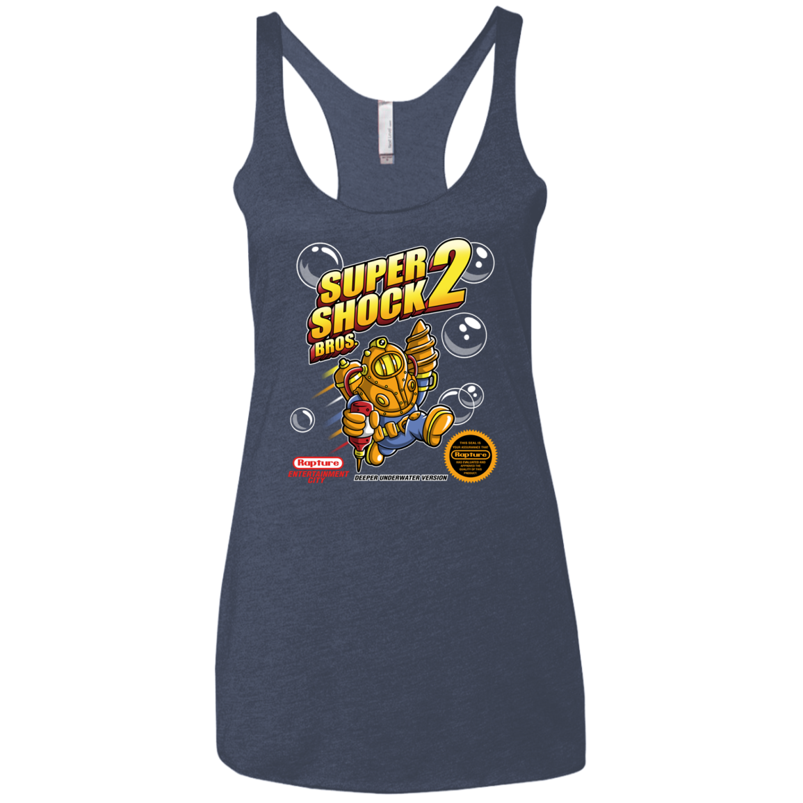 Super Shock Bros 2 Women's Triblend Racerback Tank