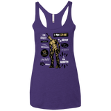Groot Famous Quotes Women's Triblend Racerback Tank