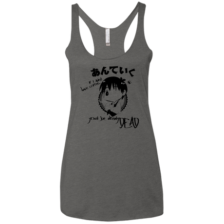 You are Safe Women's Triblend Racerback Tank