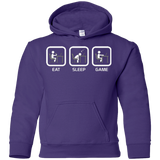 Eat Sleep Game PC Youth Hoodie