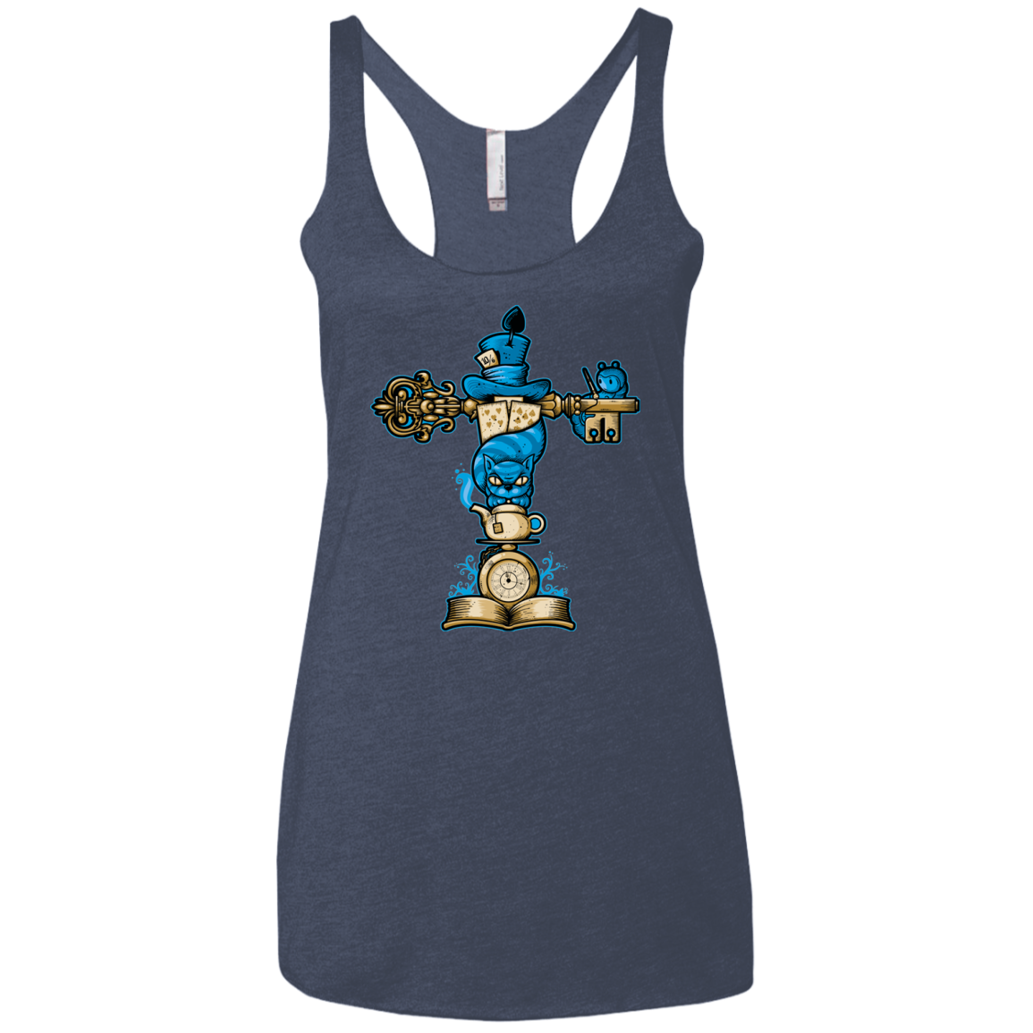 Wonderland Totem Women's Triblend Racerback Tank