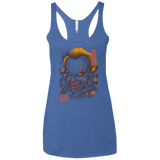 Oni Clown Mask Women's Triblend Racerback Tank