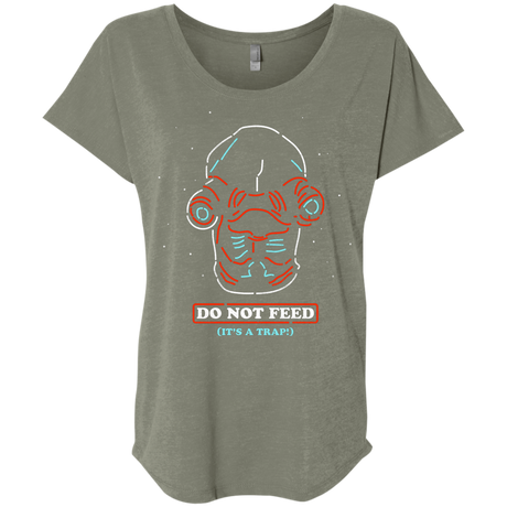 Do Not Feed Triblend Dolman Sleeve