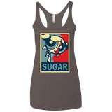 Sugar Powerpuff Women's Triblend Racerback Tank