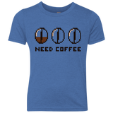 Need Coffee Youth Triblend T-Shirt