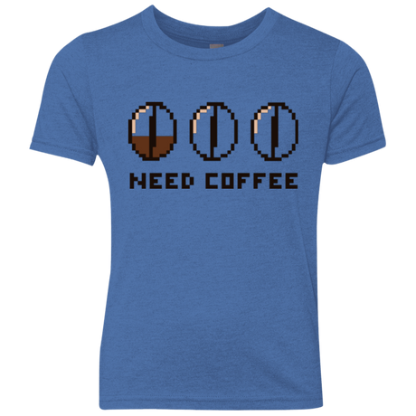 Need Coffee Youth Triblend T-Shirt