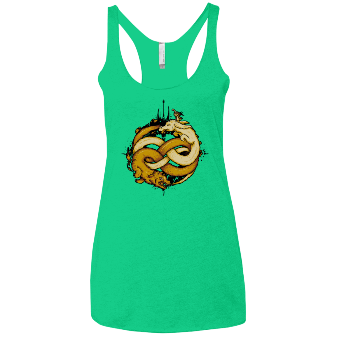 NEVERENDING FIGHT Women's Triblend Racerback Tank