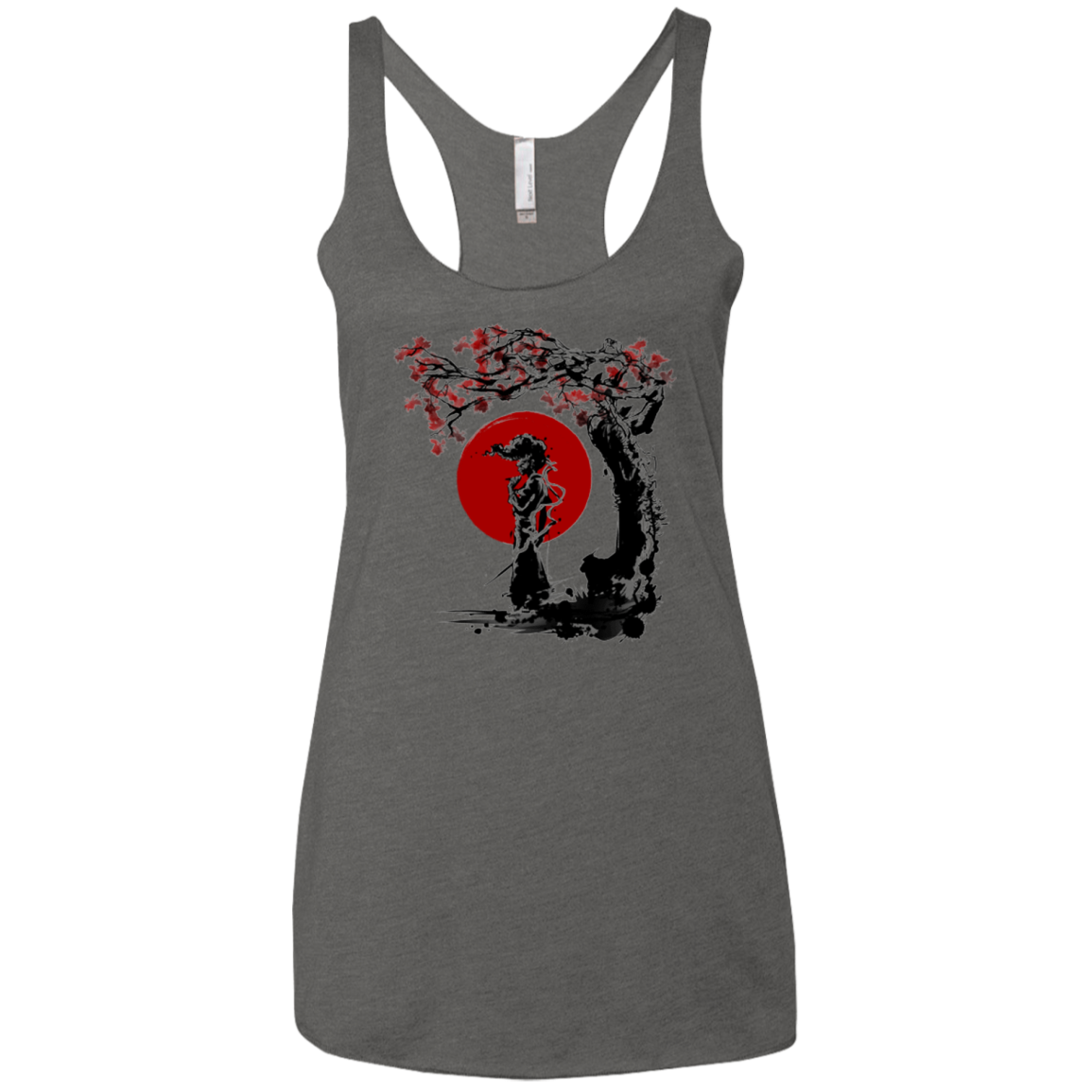 Afro under the sun Women's Triblend Racerback Tank