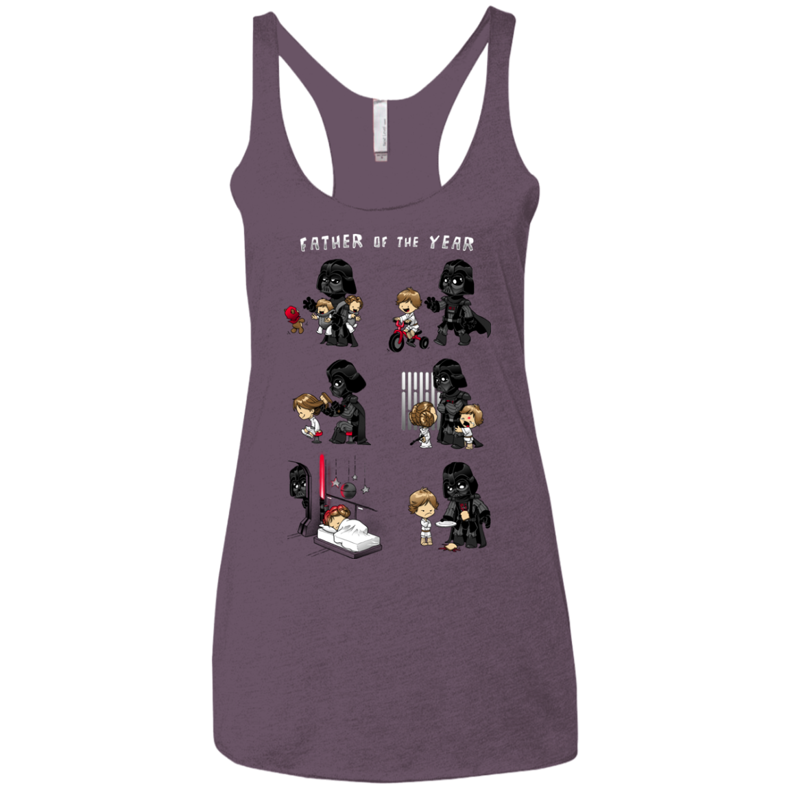 Father of the year Women's Triblend Racerback Tank