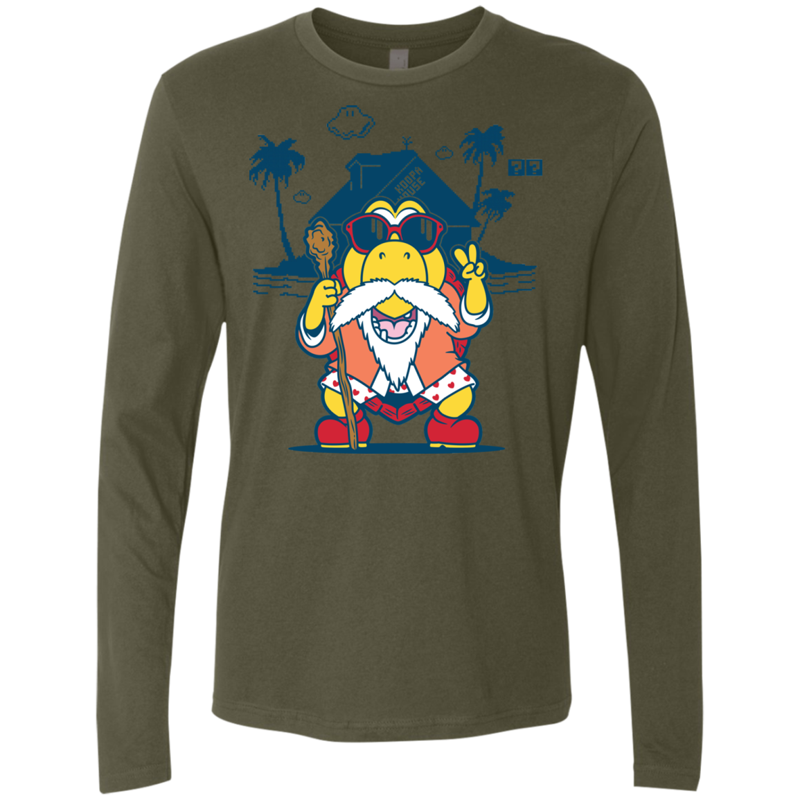 TURTLE HERMIT Men's Premium Long Sleeve