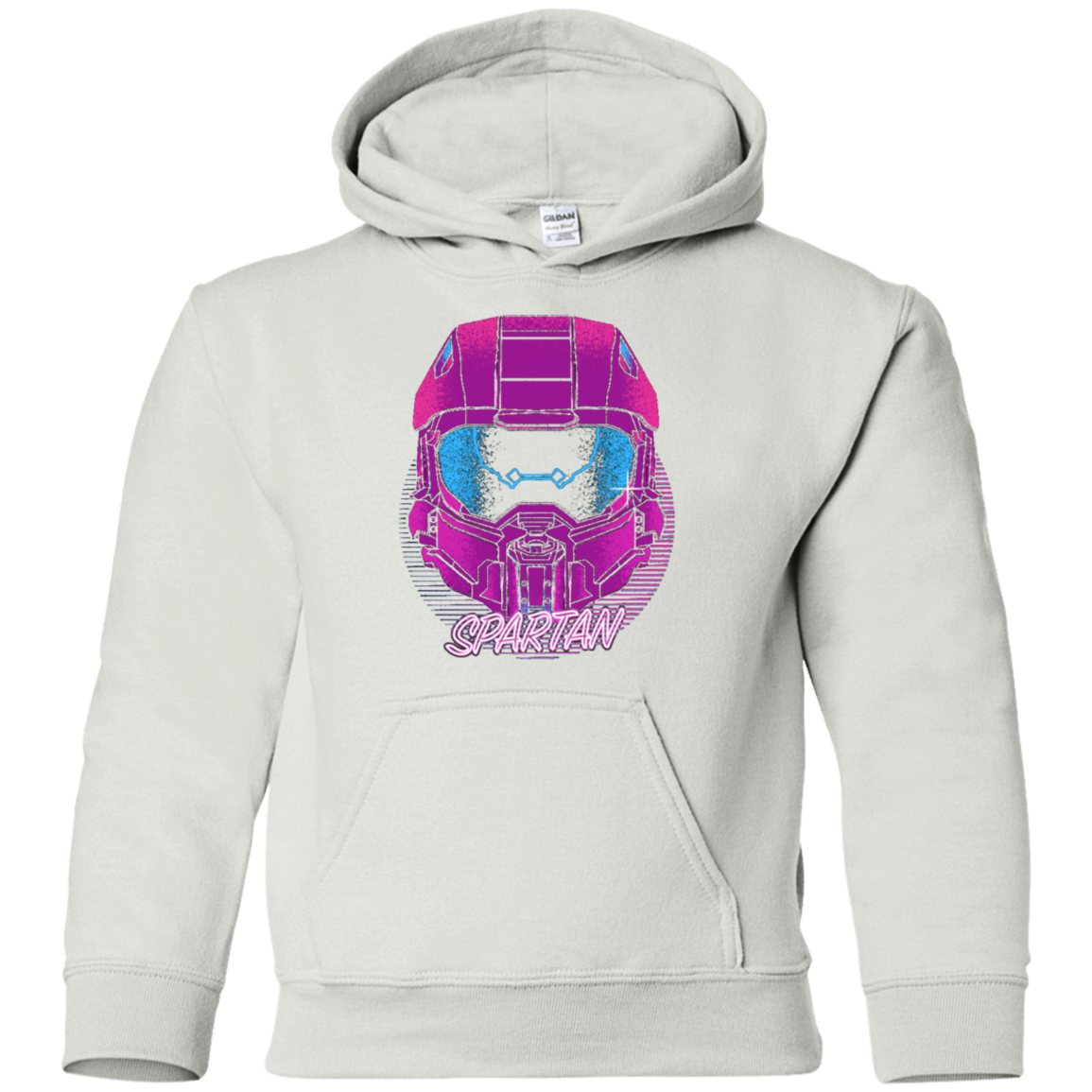 Spartan Helmet 80's Youth Hoodie
