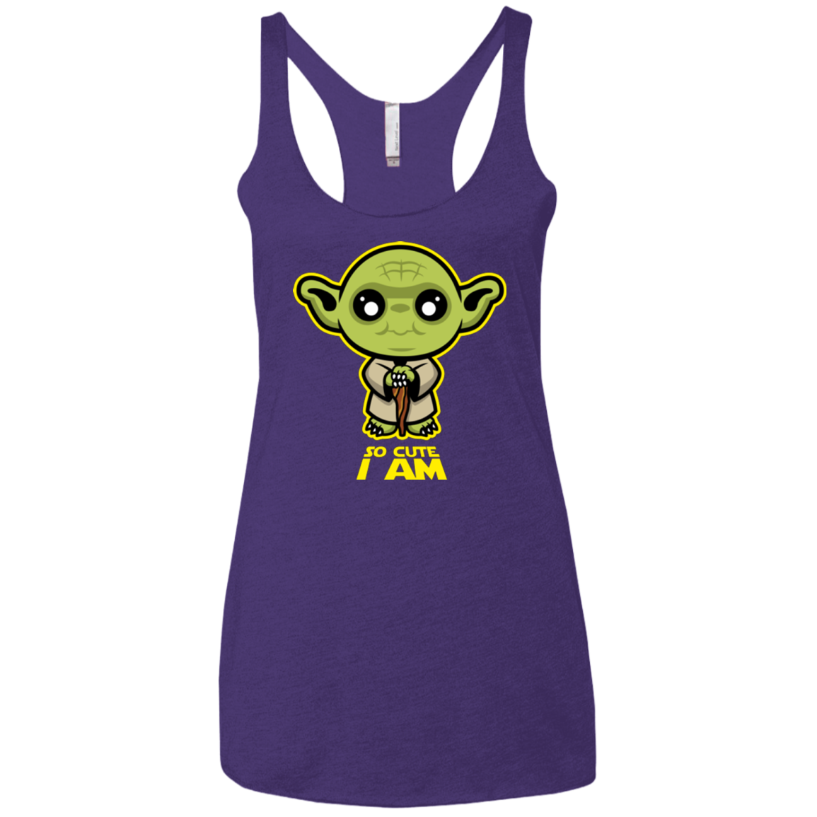 So Cute I Am Women's Triblend Racerback Tank