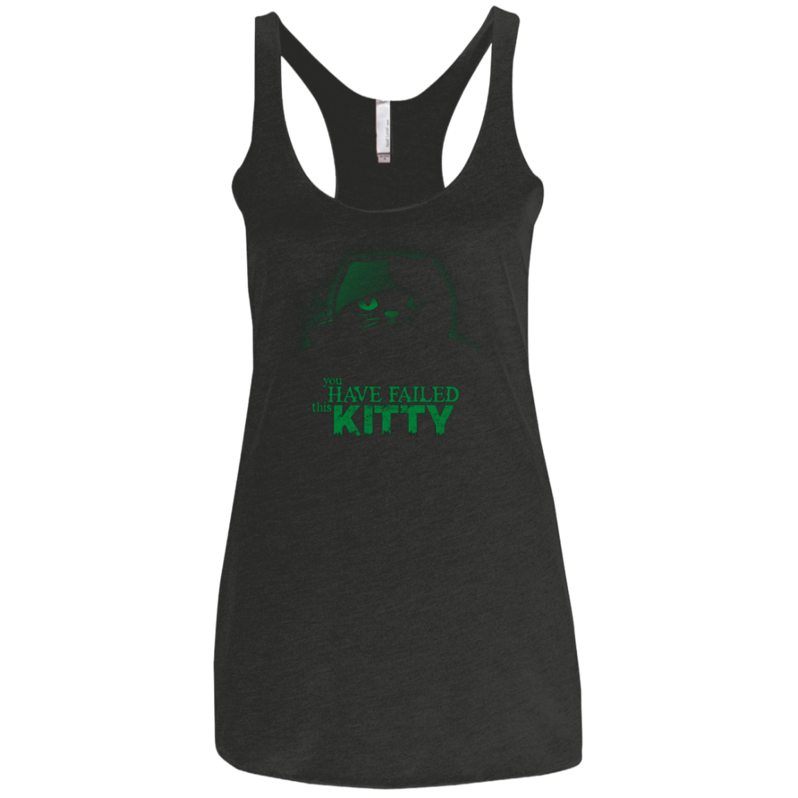 You Have Failed Kitty Women's Triblend Racerback Tank