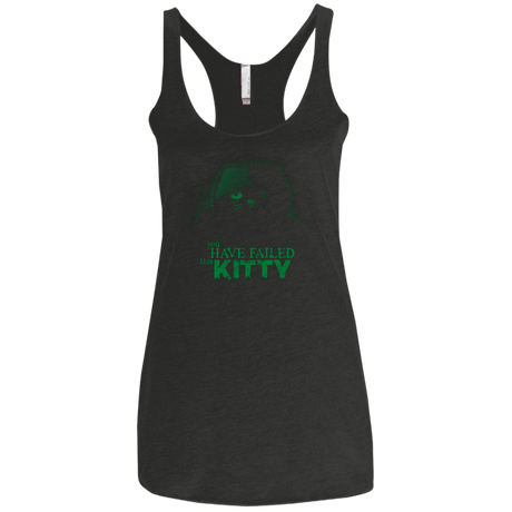 You Have Failed Kitty Women's Triblend Racerback Tank