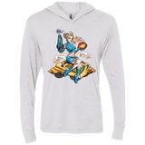 PINUP SAMUS Triblend Long Sleeve Hoodie Tee