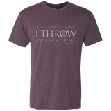 I Throw Men's Triblend T-Shirt