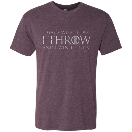 I Throw Men's Triblend T-Shirt