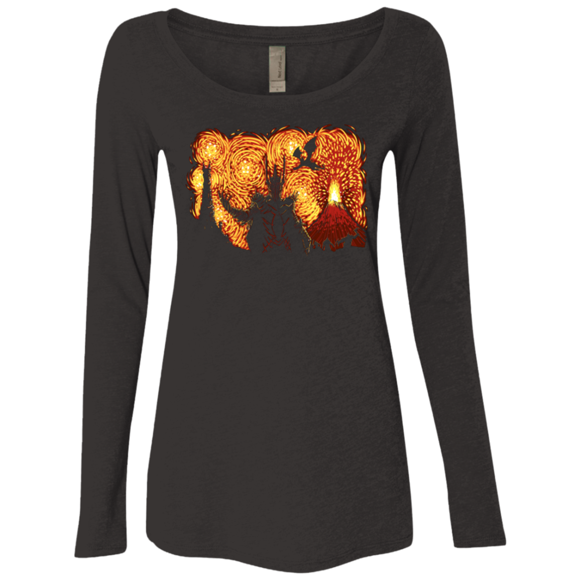 Starry Middle Earth Women's Triblend Long Sleeve Shirt