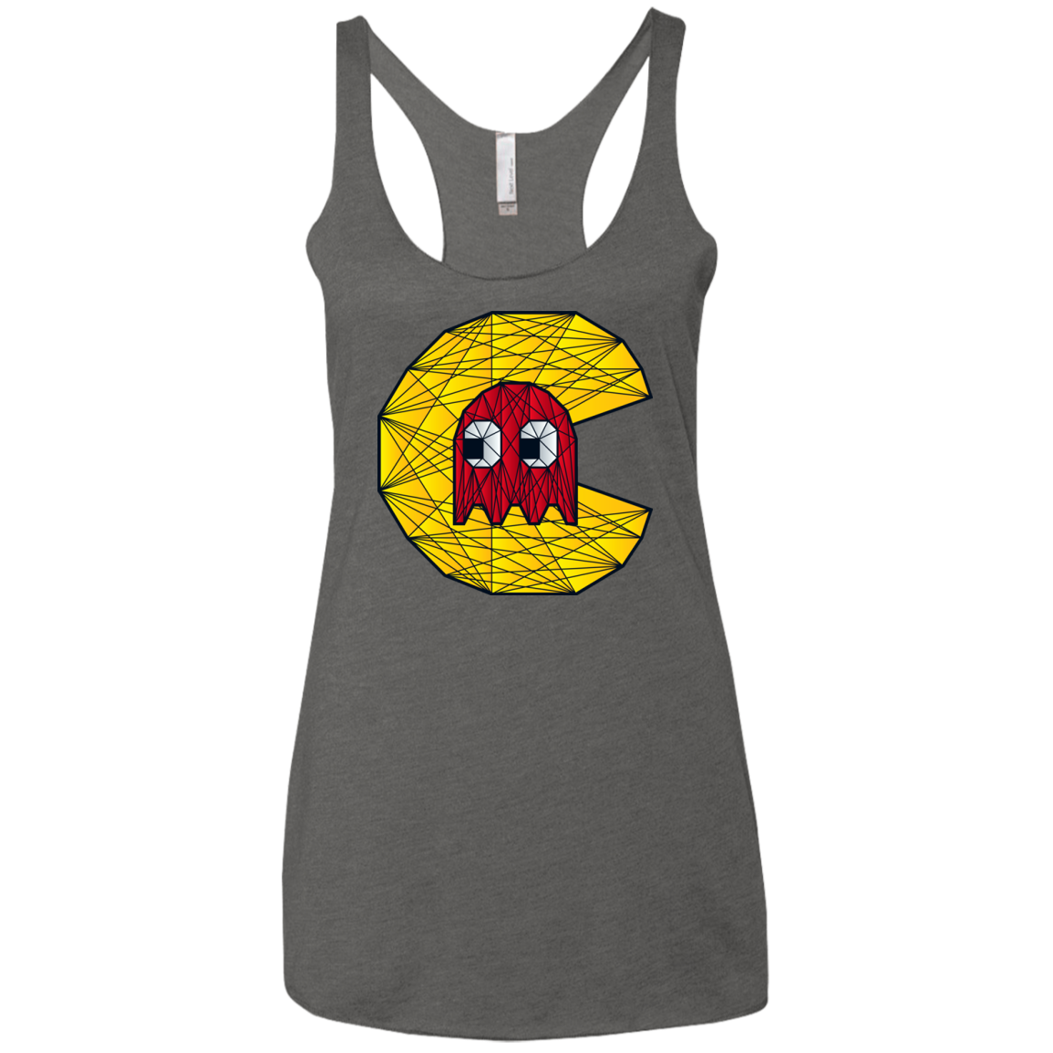 Poly Pac Man Women's Triblend Racerback Tank