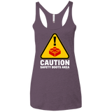 Watch Your Step Women's Triblend Racerback Tank