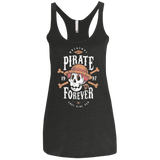 Wanted Pirate Forever Women's Triblend Racerback Tank