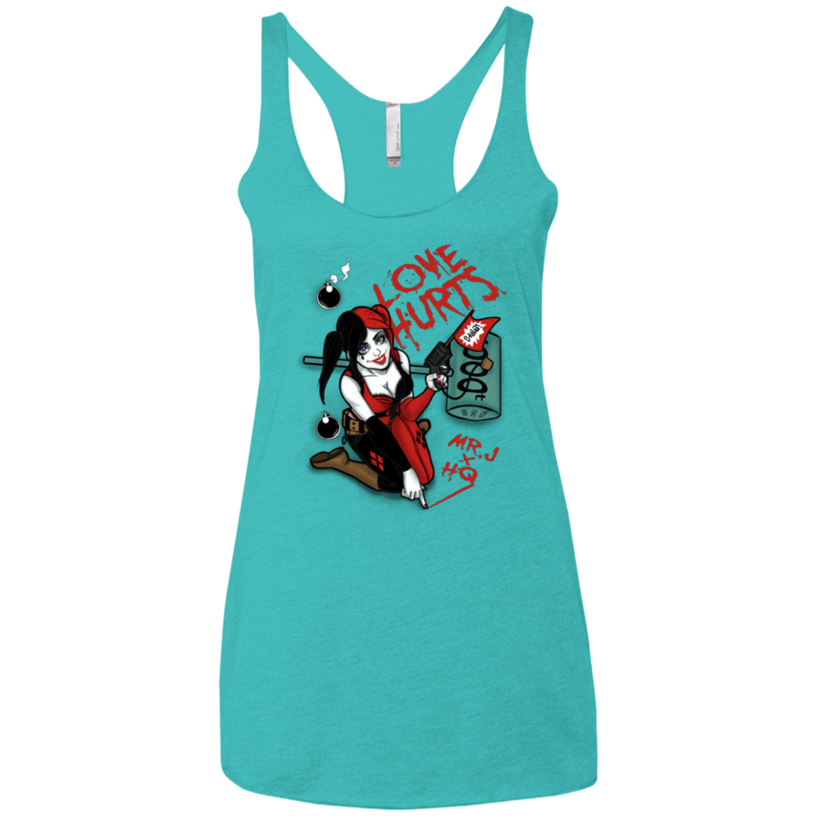 Love Hurts Women's Triblend Racerback Tank