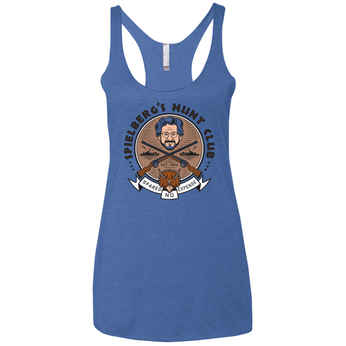 Triceratops Hunt Club Women's Triblend Racerback Tank