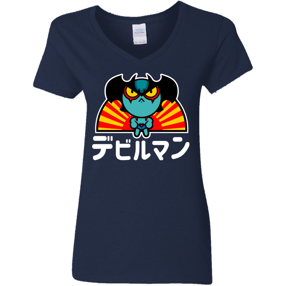 ChibiDebiruman Women's V-Neck T-Shirt