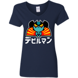 ChibiDebiruman Women's V-Neck T-Shirt