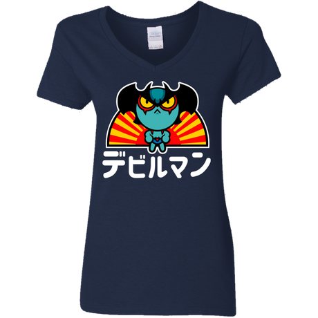 ChibiDebiruman Women's V-Neck T-Shirt