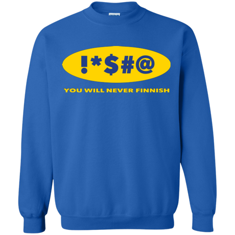 Swearing Never Finnish Crewneck Sweatshirt