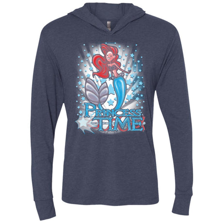 Princess Time Ariel Triblend Long Sleeve Hoodie Tee