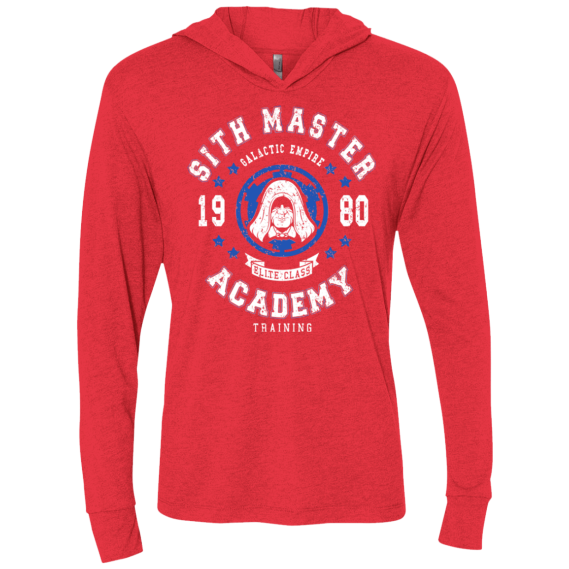 Sith Master Academy 80 Triblend Long Sleeve Hoodie Tee