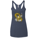 Yellow Ranger Artwork Women's Triblend Racerback Tank