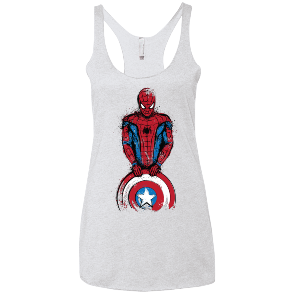 The Spider is Coming Women's Triblend Racerback Tank