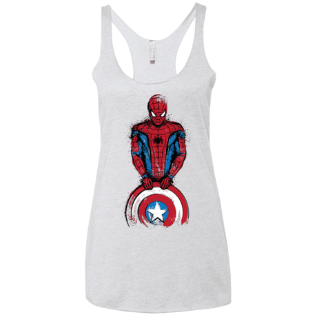 The Spider is Coming Women's Triblend Racerback Tank