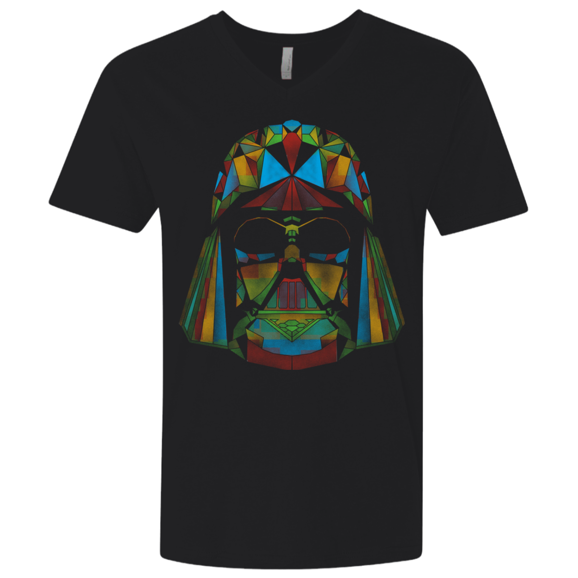 Kharmazero dark side of the polygons on black Men's Premium V-Neck
