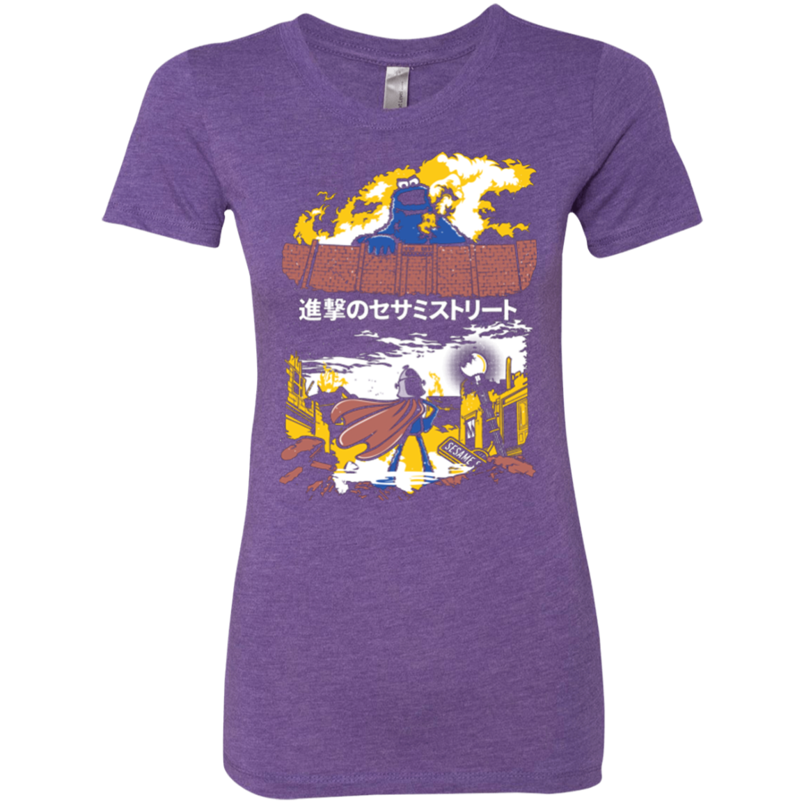 Attack on Sesame Street Women's Triblend T-Shirt