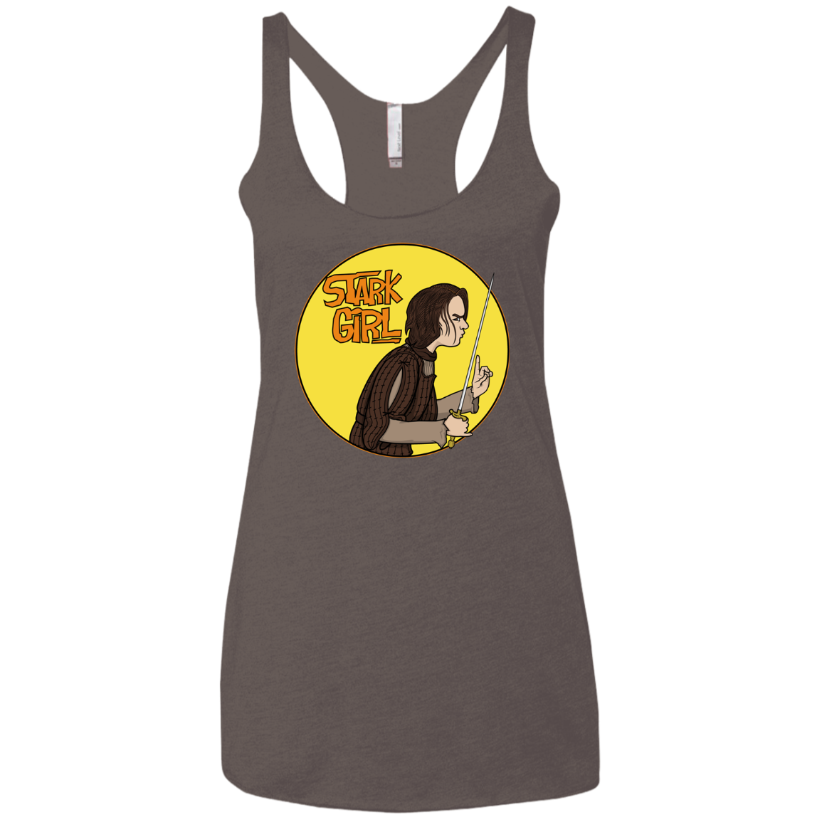 Stark girl Women's Triblend Racerback Tank