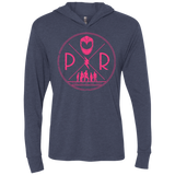 Pink Power Triblend Long Sleeve Hoodie Tee