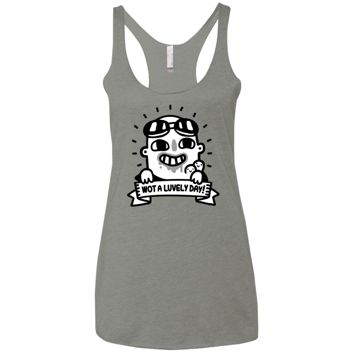 Wot A Luvely Day Women's Triblend Racerback Tank