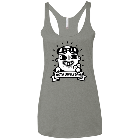 Wot A Luvely Day Women's Triblend Racerback Tank