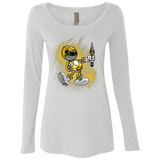 Yellow Ranger Artwork Women's Triblend Long Sleeve Shirt