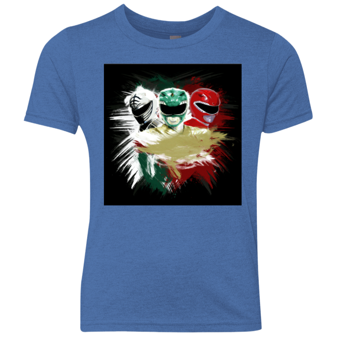 White Green Red Youth Triblend T-Shirt