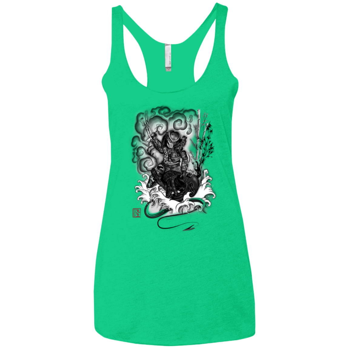 The hunter and the demon Women's Triblend Racerback Tank