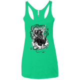 The hunter and the demon Women's Triblend Racerback Tank