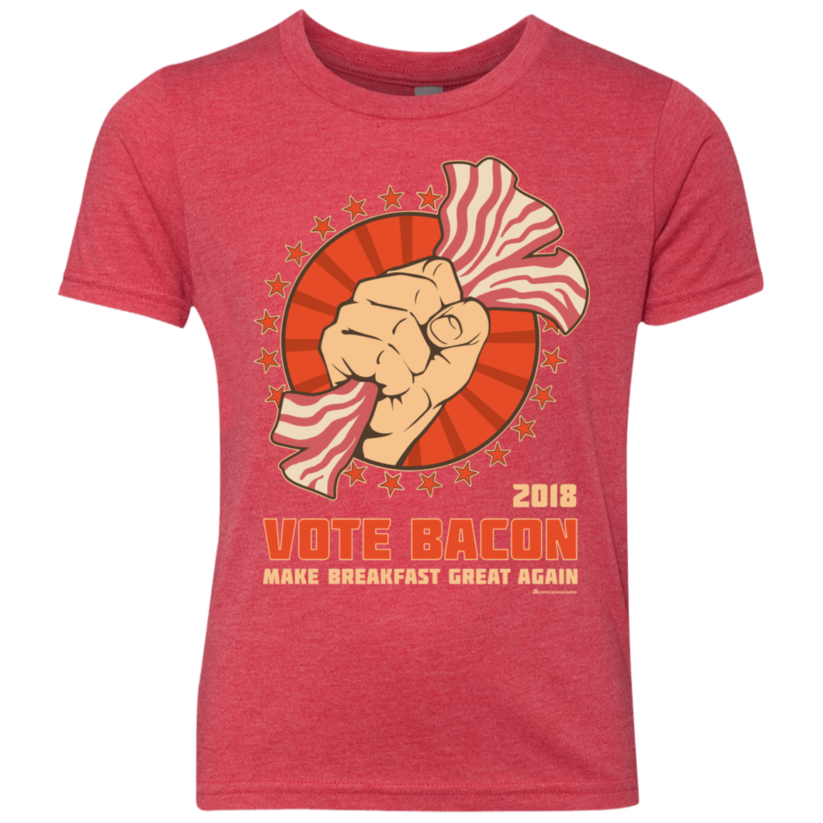 Vote Bacon In 2018 Youth Triblend T-Shirt
