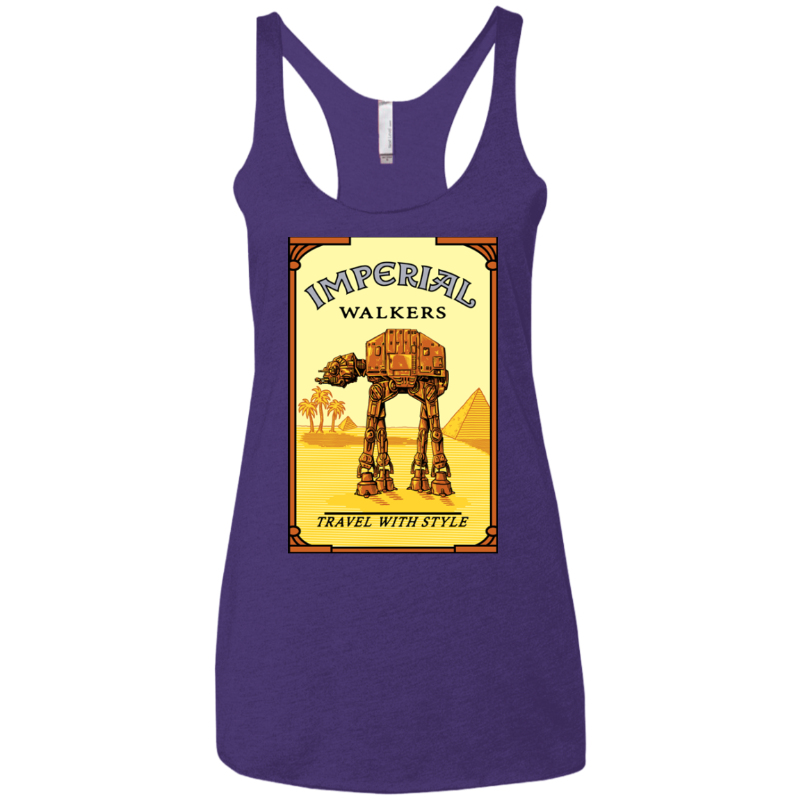 Walk Like An Egyptian Women's Triblend Racerback Tank