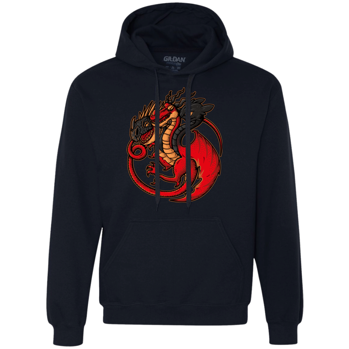FIRE BLOOD AND TRAINING Premium Fleece Hoodie